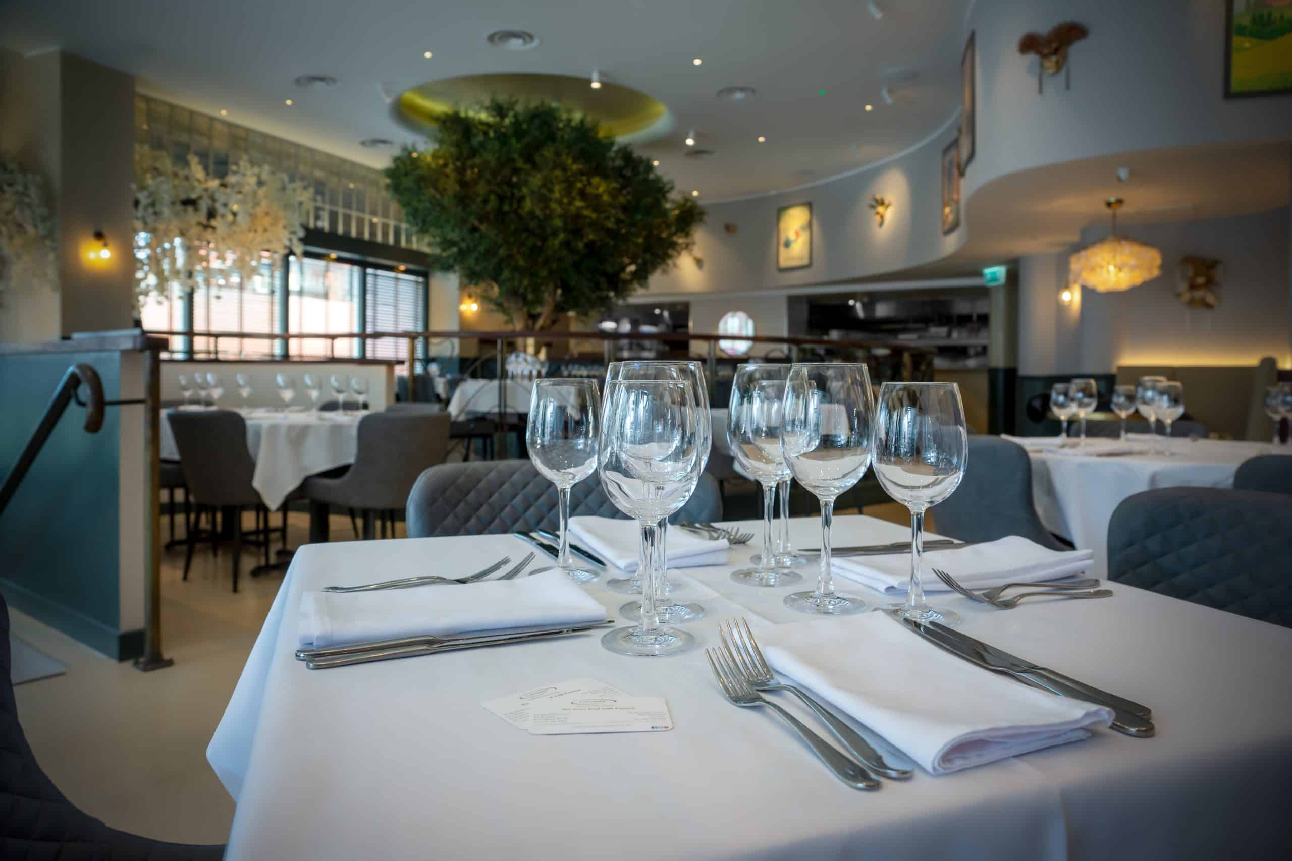 Lucarelli, olive tree, fine dining, restaurant, flair studio